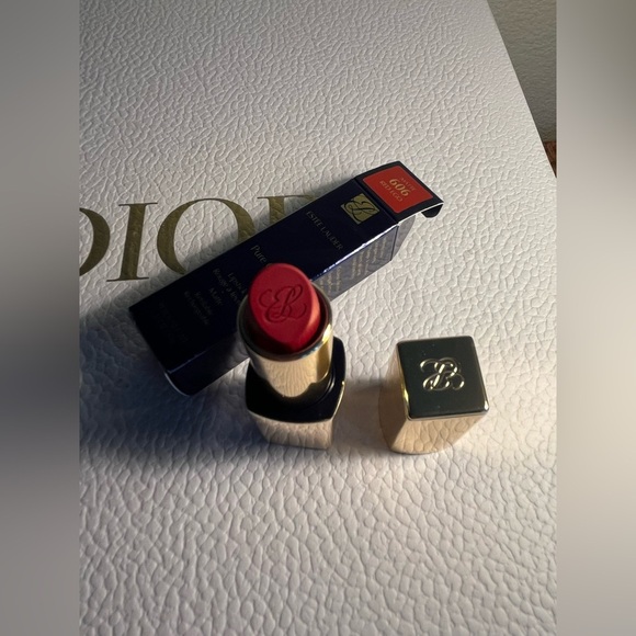 Estee Lauder Other - Estee Lauder Red Lipstick with Gold Case brand new 💋